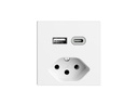Feller EDIZIOdue Steckdose USB A+C, 1xT13