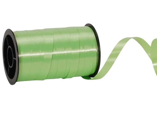 [90030087 1122395] Spyk Geschenkband Poly Glatt 7 mm x 20 m, Hellgrün