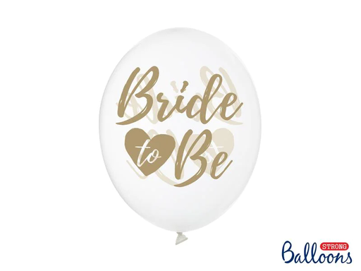 [90199011 1269849] Partydeco Luftballon Bride to be Gold Ø 30 cm, 6 Stück