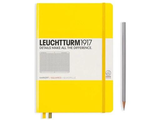 [90030160 1149954] Leuchtturm Notizbuch Medium A5, Kariert, 2-teilig, Zitrone