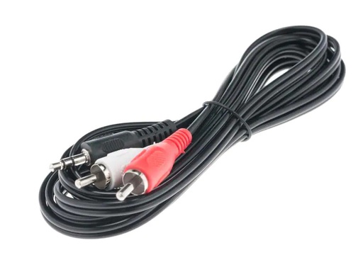 [90030167 370319] Swisscom Audio-Kabel 3.5 mm Klinke - Cinch 2.5 m