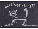 Salonlöwe Fussmatte Hereingetigert 50 cm x 75 cm