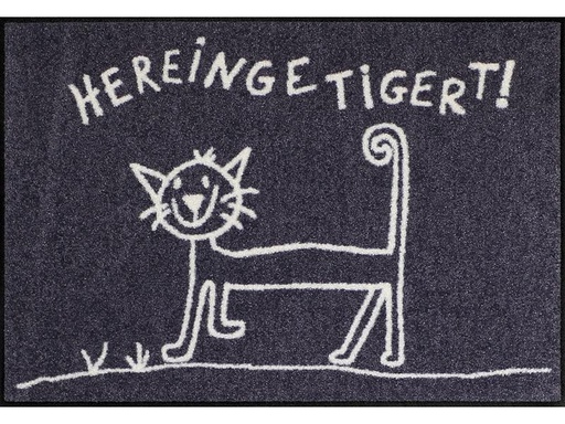 [90199338 1275874] Salonlöwe Fussmatte Hereingetigert 50 cm x 75 cm