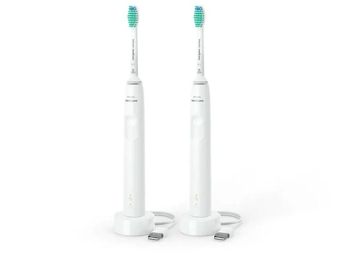 [90199394 1262246] Philips Schallzahnbürste Duo Sonicare Series 3100 Weiss