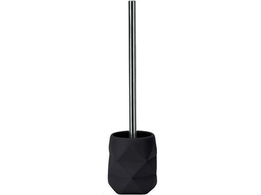 [90199469 1228623] Kleine Wolke Toilettenbürste Crackle Schwarz, Polyresin