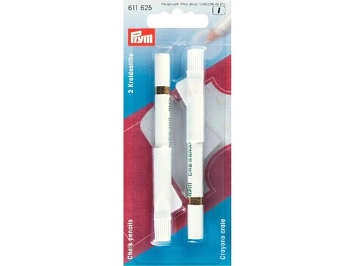 [90030335 1087978] Prym Kreidestift mit Bürste, 2 Stück, weiss