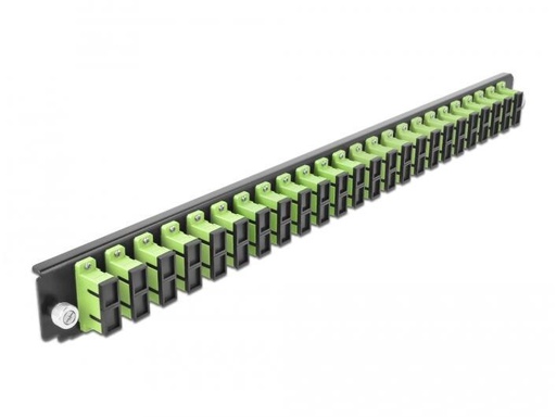 [90030340 1142987] Delock Verteilerplatte Frontblende 24 Port SC Duplex OM5 MM grün