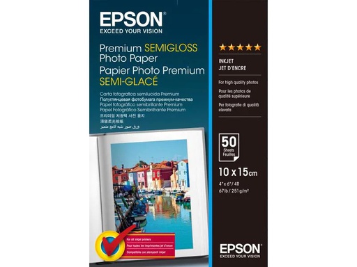 [90030352 143812] Epson Fotopapier 10 x 15 cm 255 g/m² 50 Stück