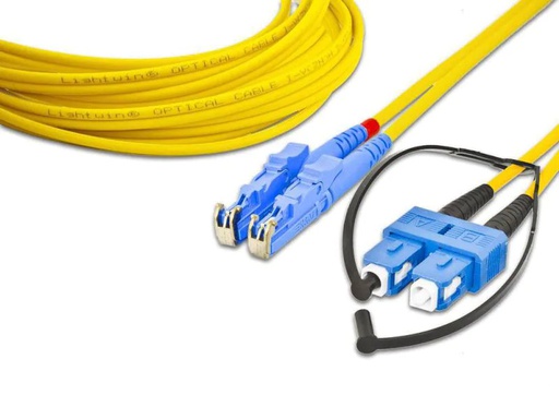 [90030367 849102] Lightwin LWL-Patchkabel E2000-SC, Singlemode, Duplex, 1m