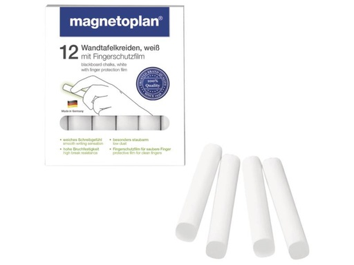 [90030395 1072911] Magnetoplan Wandtafelkreide Weiss, 12 Stück