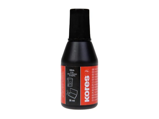 [90030412 1096376] Kores Stempelfarbe 28 ml, Schwarz