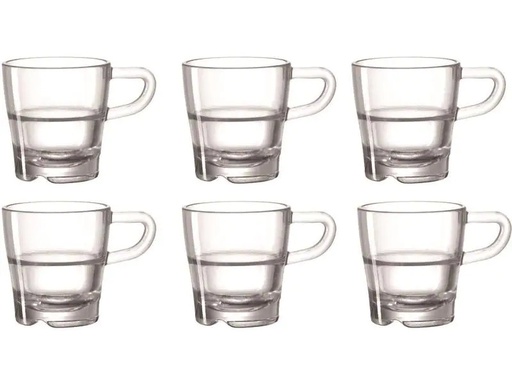 [90030413 552864] Leonardo Espressotasse Senso 70 ml, 6 Stück, Transparent