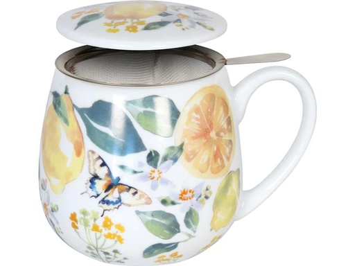 [90199897 1273864] Könitz Teetasse Fruity Tea Lemon 420 ml , 1 Stück, Mehrfarbig