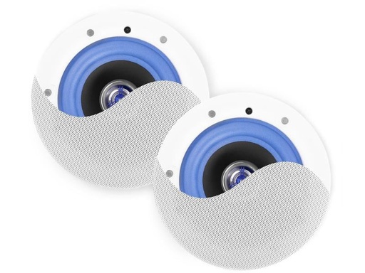 [90199901 1246188] Power Dynamics Deckenlautsprecher ESCS6 2er-Set, 15W, Weiss