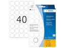 HERMA Vielzweck-Etiketten 2250 Weiss Ø 19 mm, 32 Blatt