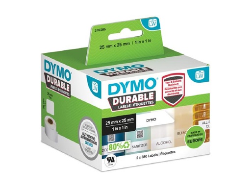 [90199975 1277667] DYMO Etikettenrolle Thermo Direkt 25 x 25 mm