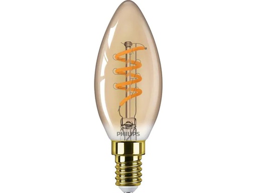 [90199992 1257368] Philips Lampe LEDcla 15W B35 E14 GOLD D Warmweiss