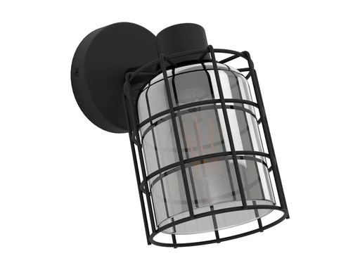 [90199996 1232785] EGLO Leuchten Wandleuchte CONSACA 1x E27 Schwarz