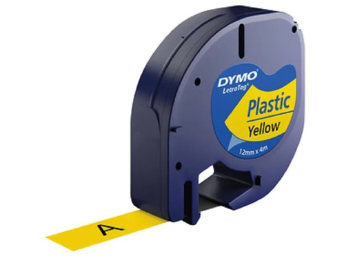 [90200016 1277684] DYMO Beschriftungsband LetraTag Schwarz auf Gelb