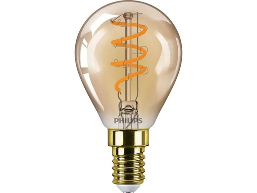[90200019 1257384] Philips Lampe LEDcla 15W E14 P45 GOLD D Warmweiss