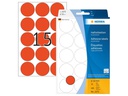 HERMA Vielzweck-Etiketten 2272 Rot Ø 32 mm, 32 Blatt