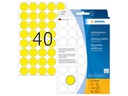 HERMA Vielzweck-Etiketten 2251 Gelb Ø 19 mm, 32 Blatt