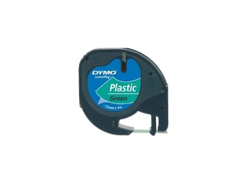 [90200103 1277671] DYMO Beschriftungsband LetraTag Schwarz auf Grün