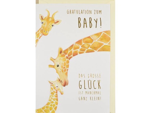 [90200117 1284460] ABC Glückwunschkarte Zum Baby B6