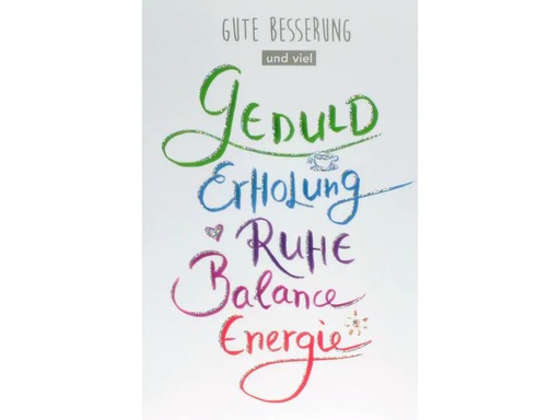 [90200227 1284483] ABC Genesungskarte Gute Besserung B6