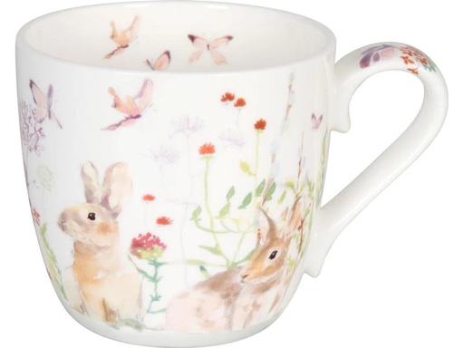 [90200228 1273851] Könitz Kaffeetasse Spring Bunnies 420 ml , 1 Stück, Mehrfarbig