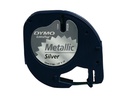 DYMO Beschriftungsband LetraTag Schwarz auf Silber
