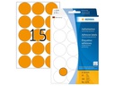 HERMA Vielzweck-Etiketten 2274 Leuchtorange Ø 32 mm, 24 Blatt