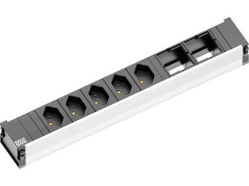 [90030546 256788] Bachmann Einbausteckerleiste CONI 5x T13, 2x ABD