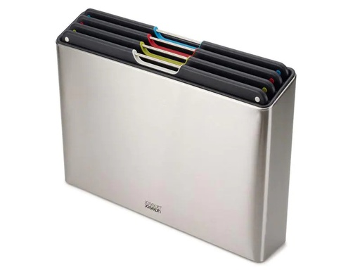 [90200341 1147112] Joseph Joseph Schneidebrett-Set Folio Steel Silber