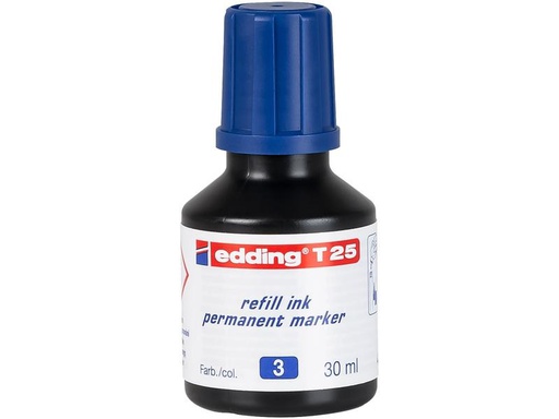 [90200370 1280475] edding Nachfülltinte T-25 Permanent Blau