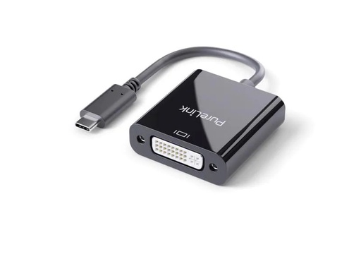 [90030704 1006211] PureLink Adapter IS191 USB Type-C - DVI-I, Schwarz