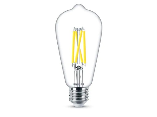 [90200572 1257383] Philips Lampe LEDcla 60W E27 ST64 CL WGD90 Warmweiss