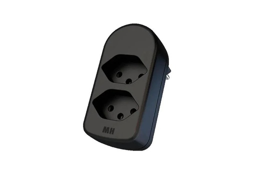 [90200680 1283148] Max Hauri Mehrfachstecker maxADAPT 2 x T13, Schwarz