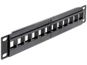 Delock Patchpanel Keystone 12-Port 10 Rack
