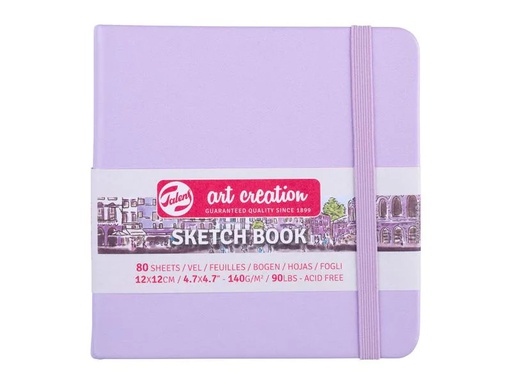 [90200775 1282886] Talens Malbuch 12 x 12 cm Violett