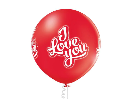 [90200795 1261445] Belbal Luftballon I Love You Rot, Ø 60 cm, 2 Stück