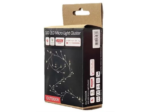 [90200847 1253006] Dameco LED Lichterkette Angel Cluster 2 m 50 Lampen