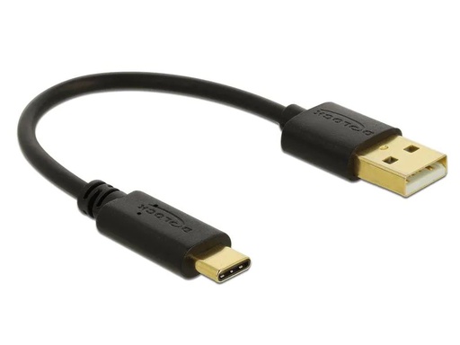 [90200861 1285760] Delock USB-Ladekabel USB A - USB C 0.15 m