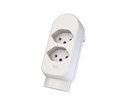 Max Hauri Mehrfachstecker maxADAPT 2 + 1 x T13, Weiss