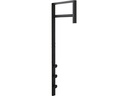 House Nordic Garderobenleiste Trento 30 x 82 cm, Schwarz