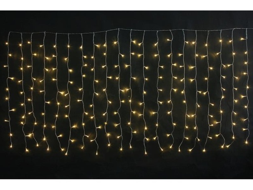 [90200940 1252923] Dameco LED-Lichtervorhang mit 20 Strängen 200 LED, 100 cm