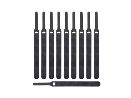 [90030756 246649] Label-the-cable Klettkabelbinder BASIC STRAPS 14 x 170 mm Schwarz, 10 Stück