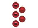 INGES CHRISTMAS DECOR Weihnachtskugel Ochsenblut Ø 4 cm 36 Stück
