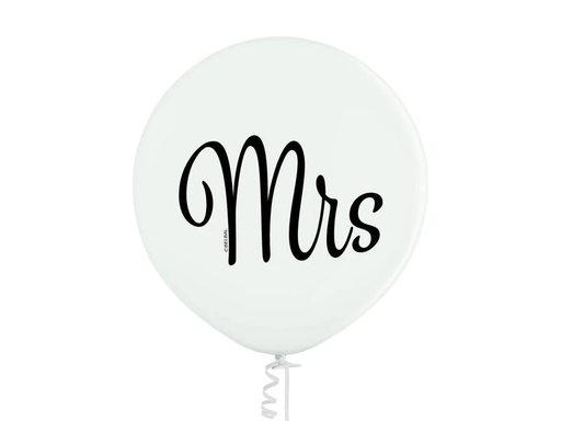 [90201104 1261455] Belbal Luftballon Mrs Weiss, Ø 60 cm, 2 Stück