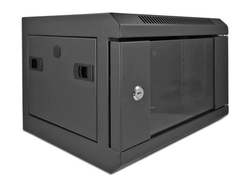 [90201183 1278502] Delock Wandschrank 10 mit Glastür 10 / 4HE / Schwarz
